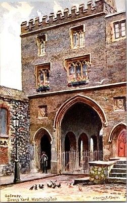Westminister, Gateway, Dean's Yard , Raphael Tuck