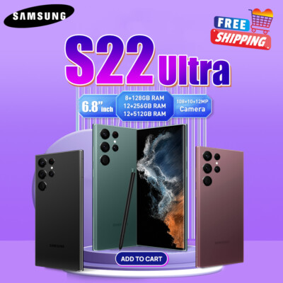 NEW Unlocked Samsung Galaxy S22 Ultra 5G 128-512GB ALL COLOR&MEMORY US FREE SHIP