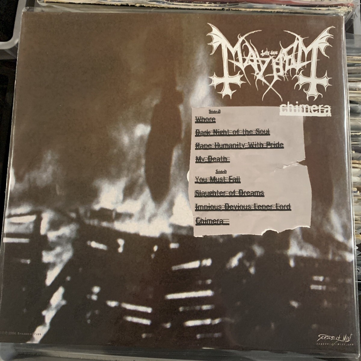 Mayhem – Chimera LP 2018 Season Of Mist – SOM 084LP [FRANCE] [NEW