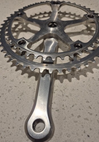 Campagnolo Super Record Crankset 165mm length 50/42 chainrings - Picture 5 of 6