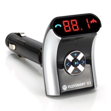 GOgroove FlexSMART X3 Compact Bluetooth FM Transmitter for Your Car or Vehicle