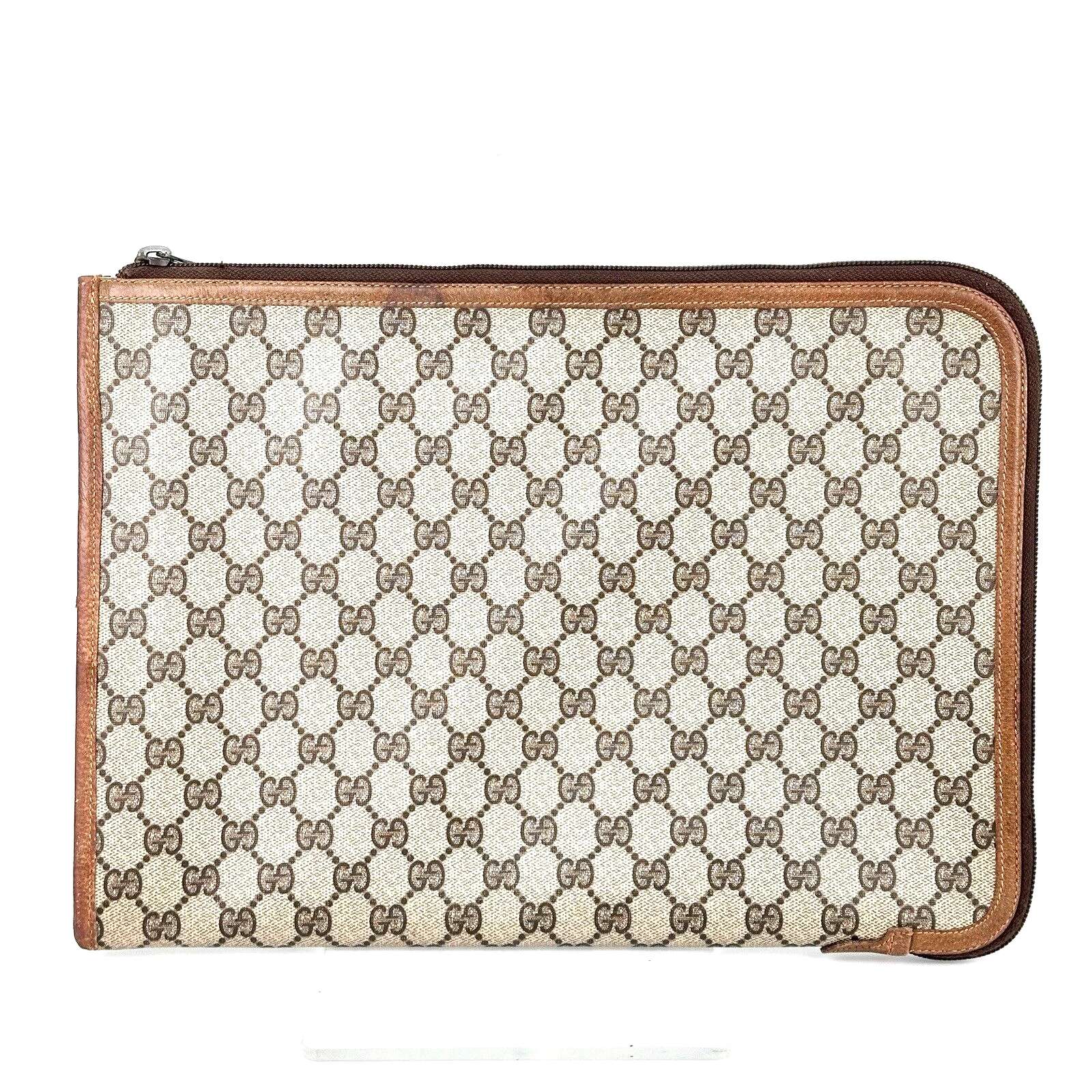 Porte documents Gucci vintage porte documents GG Supreme PVC authentique