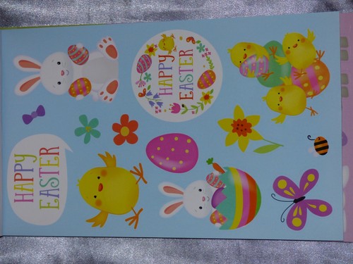EASTER STICKER BOOK OVER 100 STICKERS SCRAPBOOKING GAMES BUNNIES SHEEP CHICKS - Picture 2 of 3