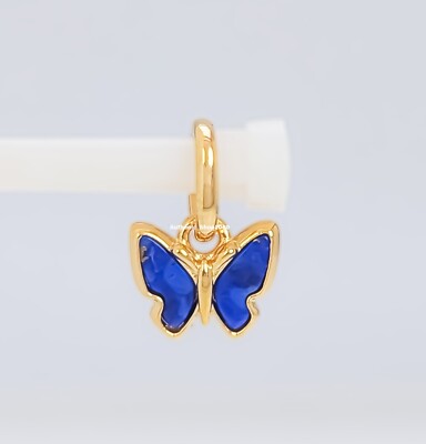 New 100% Authentic PANDORA ME 14k Gold Pl Blue Butterfly Mini