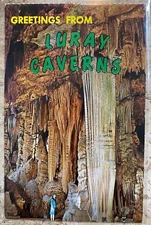 Vintage Luray Caverns Virginia Postcard Double Column Design