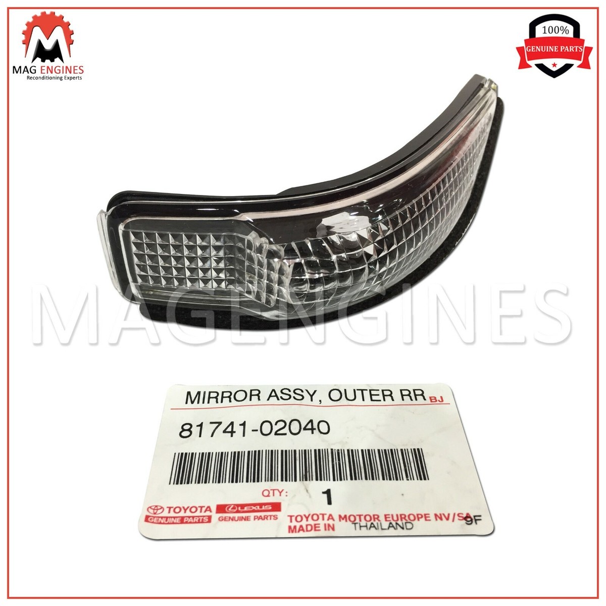 れの様　オーダー 81741-02040 GENUINE OEM LENS, SIDE TURN SIGNAL LAMP, LH