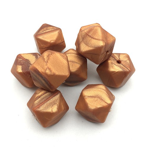 17mm hexagon silicona Polygon Beads DIY collar joyería Making HandCrafts Beads - Imagen 5 de 6