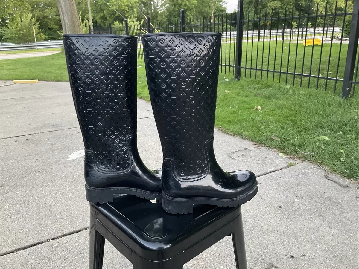 lv rain boots for women