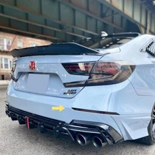 Smoked LED Rear Bumper Reflectors Lights for Honda Accord Sedan 2018-2022 Light