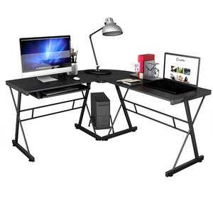 L Shape Designer Corner Computer Gaming Desk Workstation Laptop W