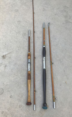 カヌー専用Y.Kitahara Fly Fishing Ｂamboo Rod ANTIQUE TENKARA JAPANESE BAMBOO ROD ~ Fly-Fishing Pole Hand