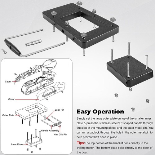 1854021 MKA-21 Composite Quick Release Bracket For Ulterra/Terrova/PowerDrive - Picture 10 of 12