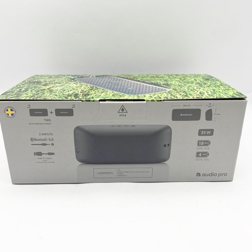 Audio Pro P5 Portable Bluetooth Speaker Black Waterproof After IPX4 Scandinavia - Picture 2 of 3