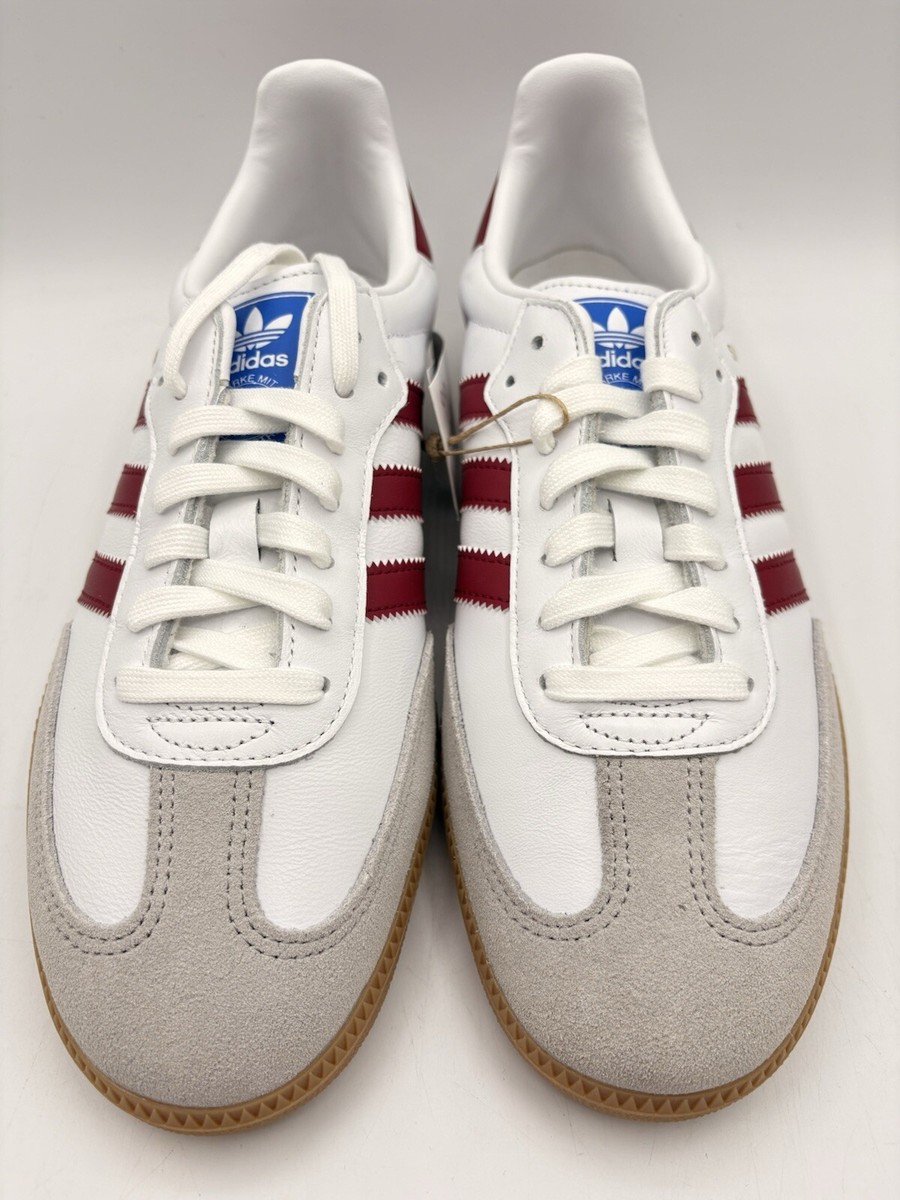 Size 10.5 - adidas Samba OG White Burgundy Gum for sale