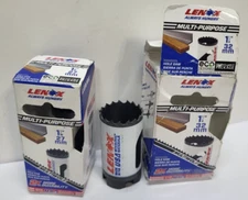 Lot of 2 Lenox Hole Saws 1-1/16 in & 1 1/4"