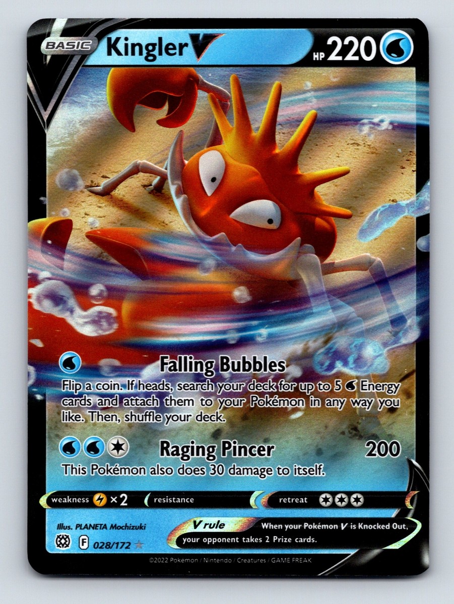 kingler pokemon card Pokmon Card Kingler #99 TV Animation Blue Logo 1st Print ENG L003921  AGS  Collectibles