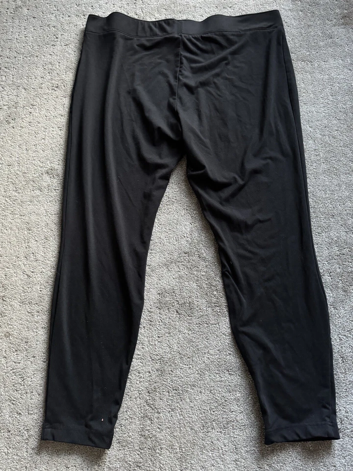 李骑手弹力尺寸 XL 黑色拉腰带环聚氨纶打底裤 — 第 3/4 张图片