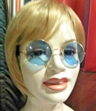 Round Hippy Mod 60s Sunglasses Ozzy John Lennon yellow blue purple USA Location