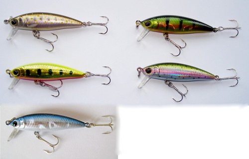 Lucky Craft Bevy Minnow 45SP Japan Wobbler, Köder, Forelle, Raubfische, Angeln - Bild 3 von 11