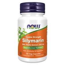 NOW FOODS Silymarin Double Strength 300 mg 50 Veg Capsules
