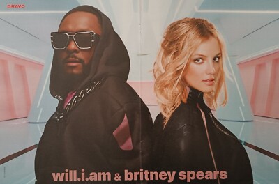 WILL I AM & BRITNEY SPEARS - A3 Poster 42x28cm - Fan Merch Plakat Foto Sammlung