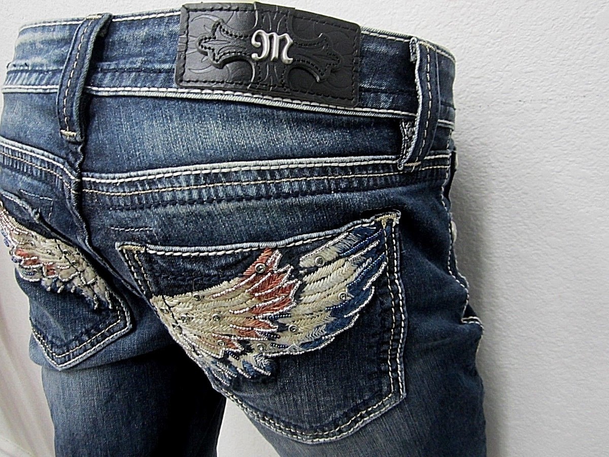 Jeans Skinny Miss Me Délavé Brodé - Taille 26 - Neuf Avec étiquettes - Pour Femme