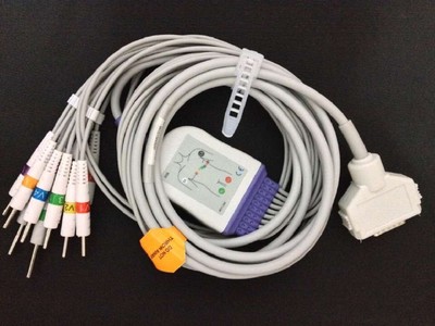  1pcs FUKUDA Denshi 10 leads ECG EKG Calbe AHA Din 3.0 K1103C Compatible