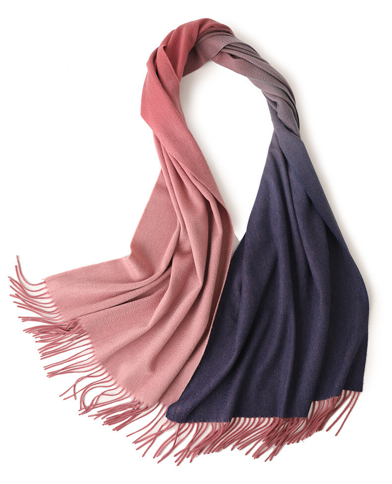 Sallys 100% Mongolian Cashmere Gradient Scarf Wrap Shawl Soft Delicate 78