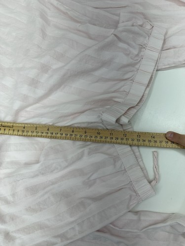 Erika Taylor Intimates Womens Pajama Set Large Country Cottons vtg Pink Striped - Picture 12 of 14