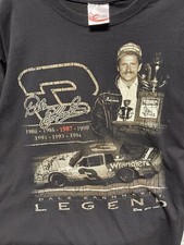 Dale Earnhardt Legend Championships Chase Authentica Black T-Shirt X-Large 1987