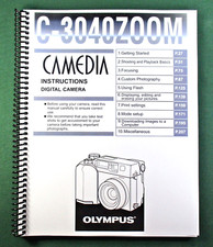 Olympus C-3040 Zoom Instruction Manual: 228 Pages and Protective Covers 