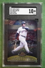 1999 Finest Team Finest Gold #TF19 Tony Gwynn SN/250 SGC 10