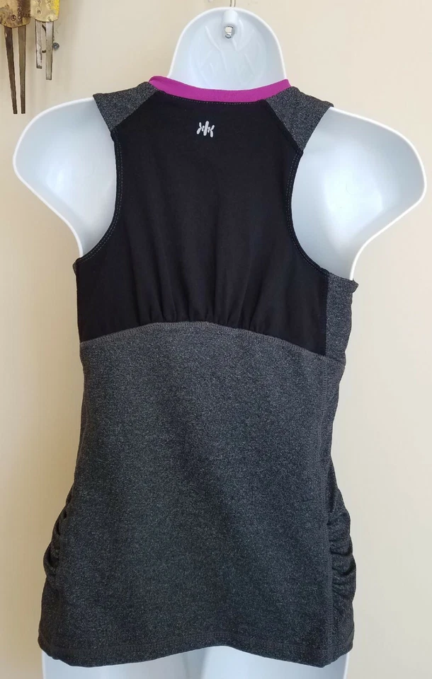 Athleisure Womens Top Shirt Workout  Racerback Kyodan Bra Petite Small Ex - Image 2 of 4