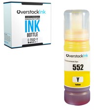 1PK T552 552 Yellow Ink Bottle Compatible for Epson EcoTank Photo ET-8500 ET8550