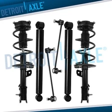 FWD Front Struts w/Coil Spring Rear Shocks Sway Bars Kit for Nissan Rogue Select