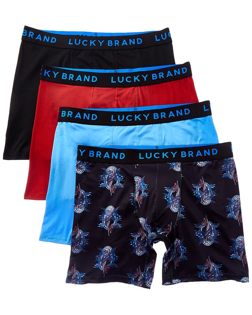 Мужские трусы-боксеры Lucky Brand 4Pk Essential Soft 4790₽
