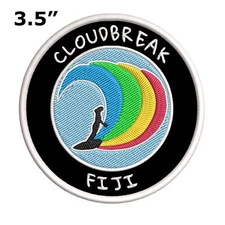 Cloudbreak, Fiji Surfer 3.5" Embroidered Iron/Sew-on Patch Souvenir Travel