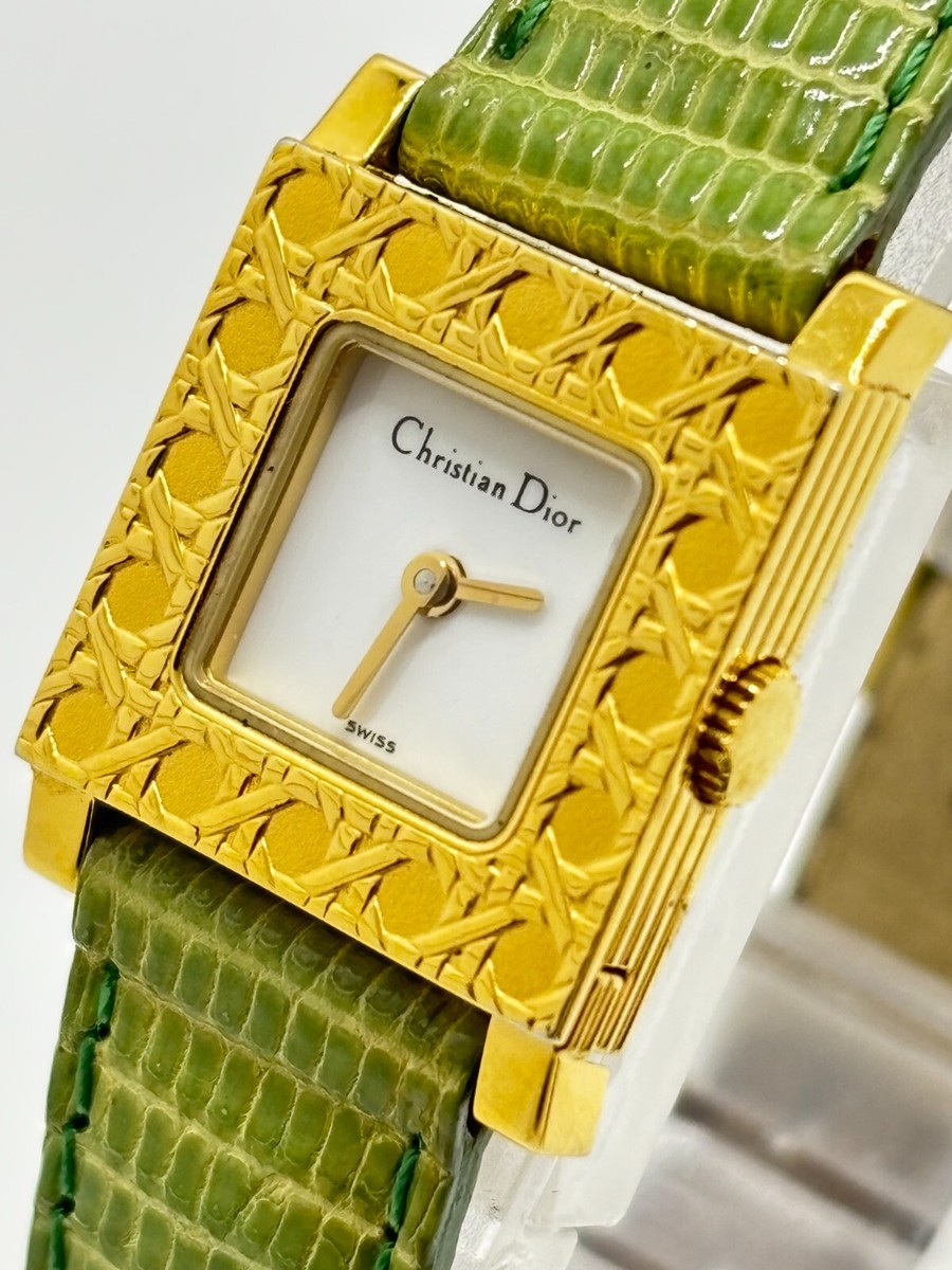 Near Mint] Christian Dior D60-159 La Parisienne Watch w/ 3 Belts