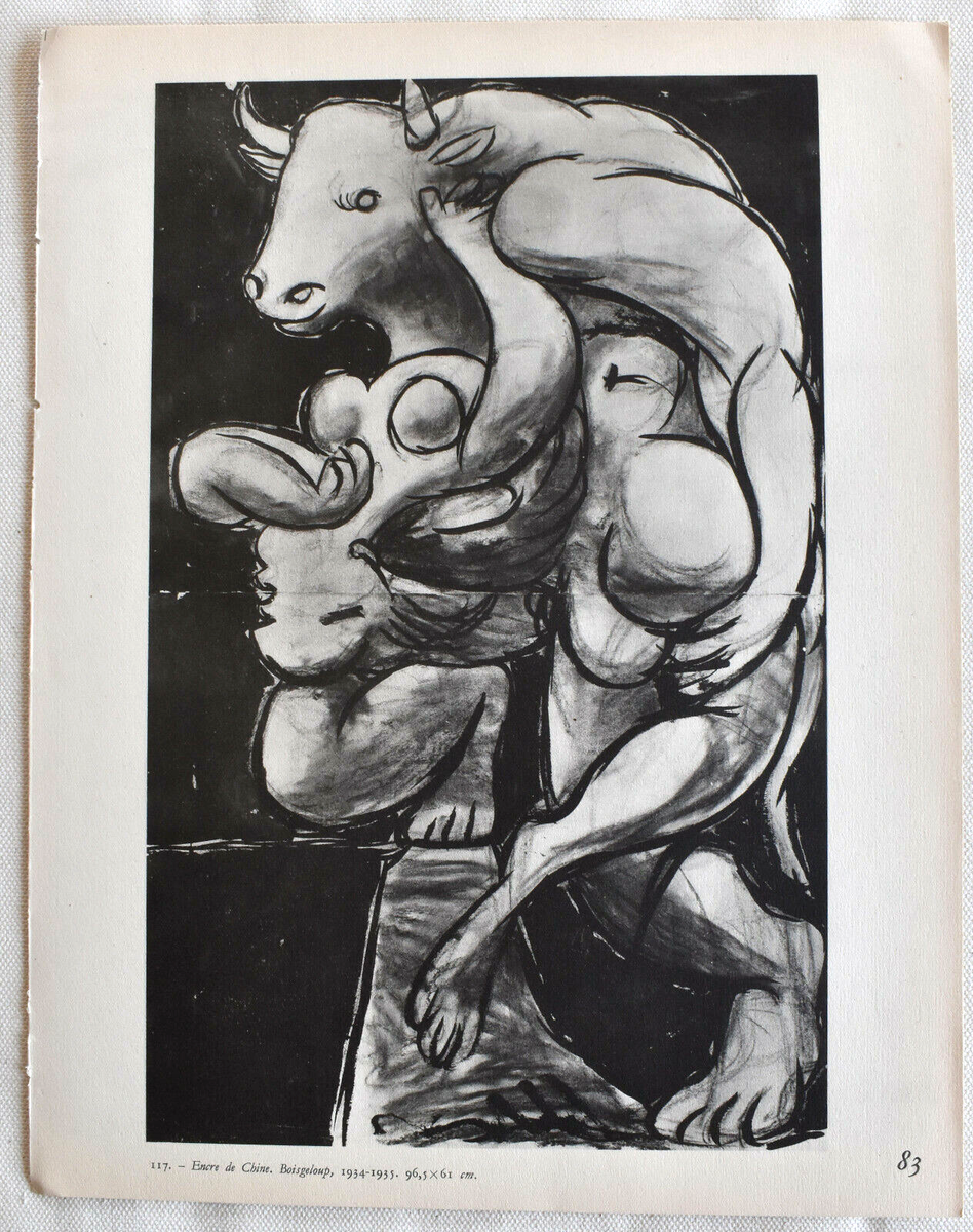 PABLO PICASSO MINOTAUR HÉLIOGRAVURE, 1949 | eBay