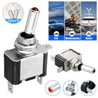 Mini RED LED 12V 20A Car Boat ON/OFF Round Waterproof Rocker Toggle Switch