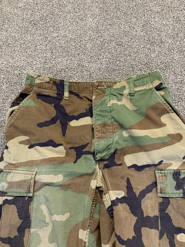 US Army Military Pants Mens 31x33 Green Woodland Camo Trousers Hot Weather - Picture 6 of 16