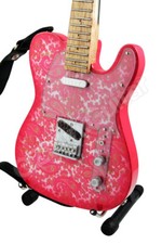 Miniature Guitar Pink Paisley  Strap
