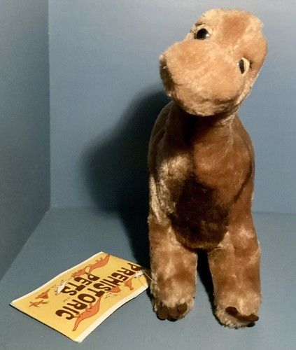 Vintage 1980 Dakin Brown Brontosaurus Dinosaur Prehistoric Pets New with Tag - Picture 11 of 11