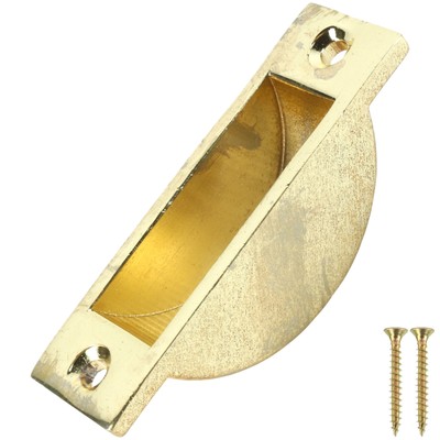 EINBAUTÜRSCHNÄPPER flächenbündig Holzrahmen Fenster Gold Riegel Riegel Aufnahme