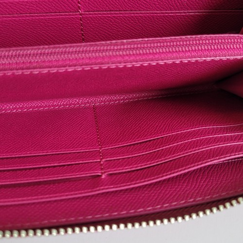 Coach Pink Leather Accordion Zipper Crossgrain Wallet Excellent See Description - Picture 14 of 21