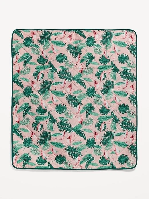 Old Navy Foldable Picnic Blanket Tote Bag Set for Family Birds