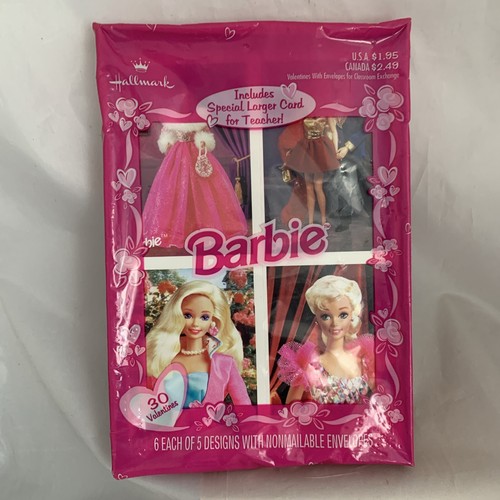 Vintage Barbie San Valentino Cards 1996 Hallmark Ambassador mai aperto Mattel totale 60 - Foto 4 di 5