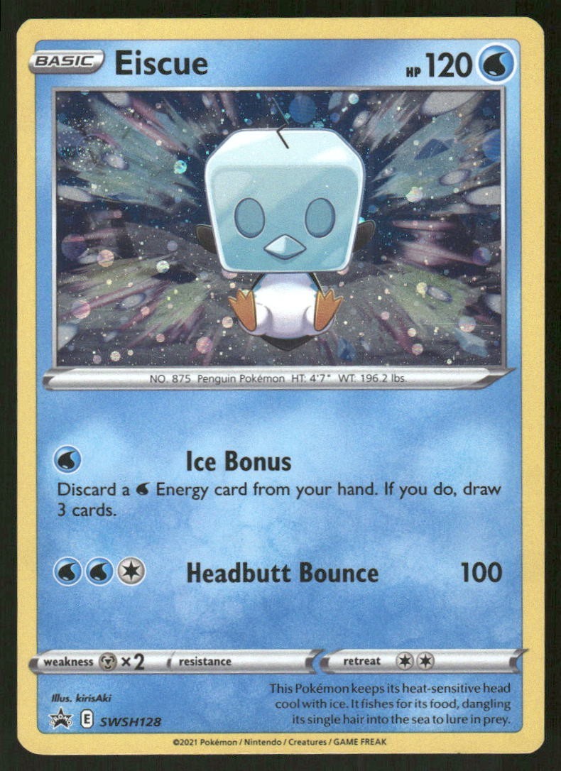 Pokemon Tcg Eiscue #SWSH128 Pokemon Promo NM