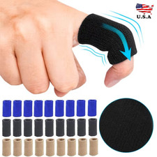 20 Finger Sleeves Splint Brace Compression Finger Support Pain Arthritis Trigger