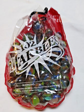 Bag Of Cats Eye Marbles 80 Total 78-Regular  2-Large Vintage Game Pieces